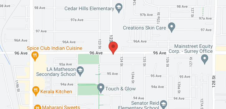 map of 12360 96 AVENUE